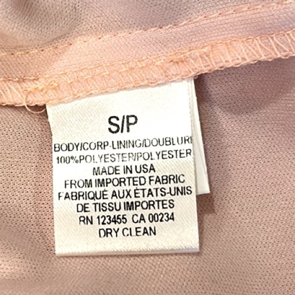 Design Lab Lord & Taylor Pink Lace Midi Dress Size Small - Picture 9 of 9